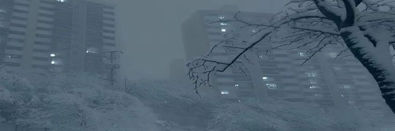 Snowy city banner used on whaley's GitHub profile